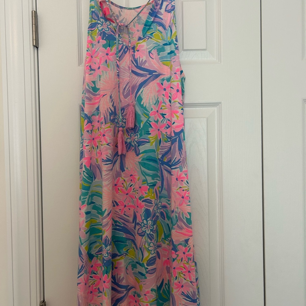 Floral Lilly Puliter Sleeveless Mini Dress